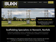 Tablet Screenshot of bunnscaffolding.com